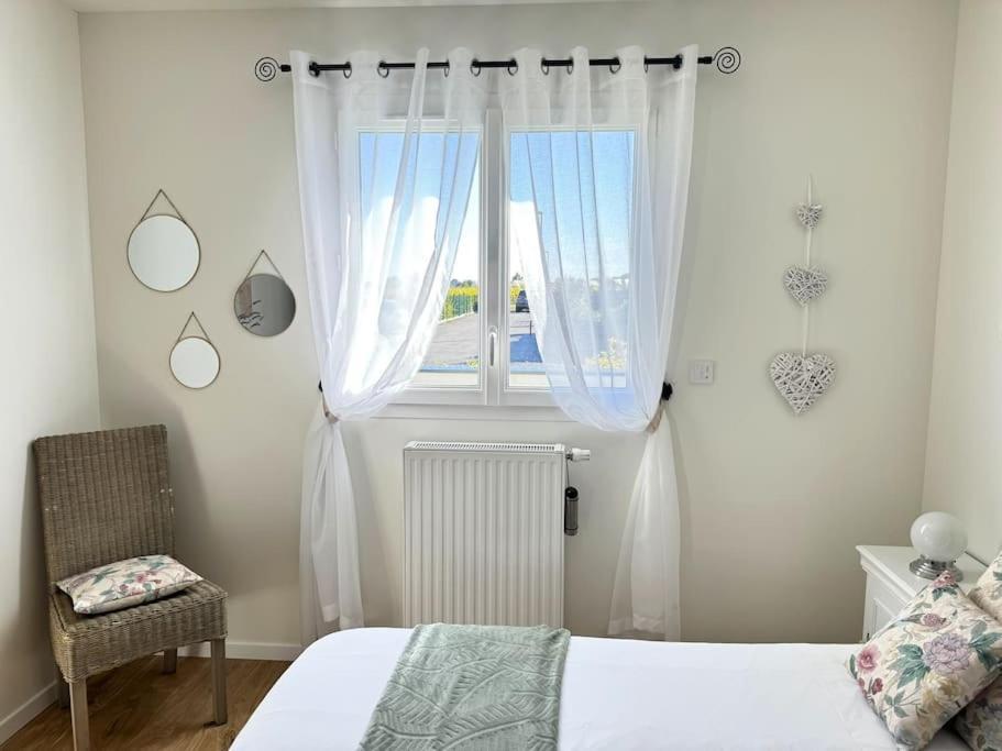 La Maison Bleue - Plain-Pied Proche Plages Et Caen Rosel Exterior foto