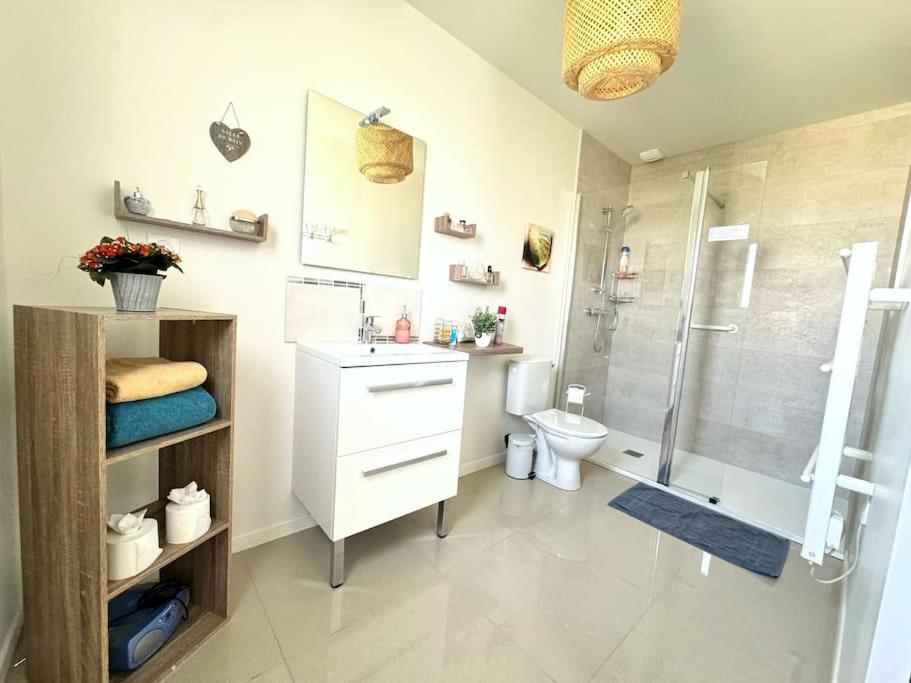 La Maison Bleue - Plain-Pied Proche Plages Et Caen Rosel Exterior foto